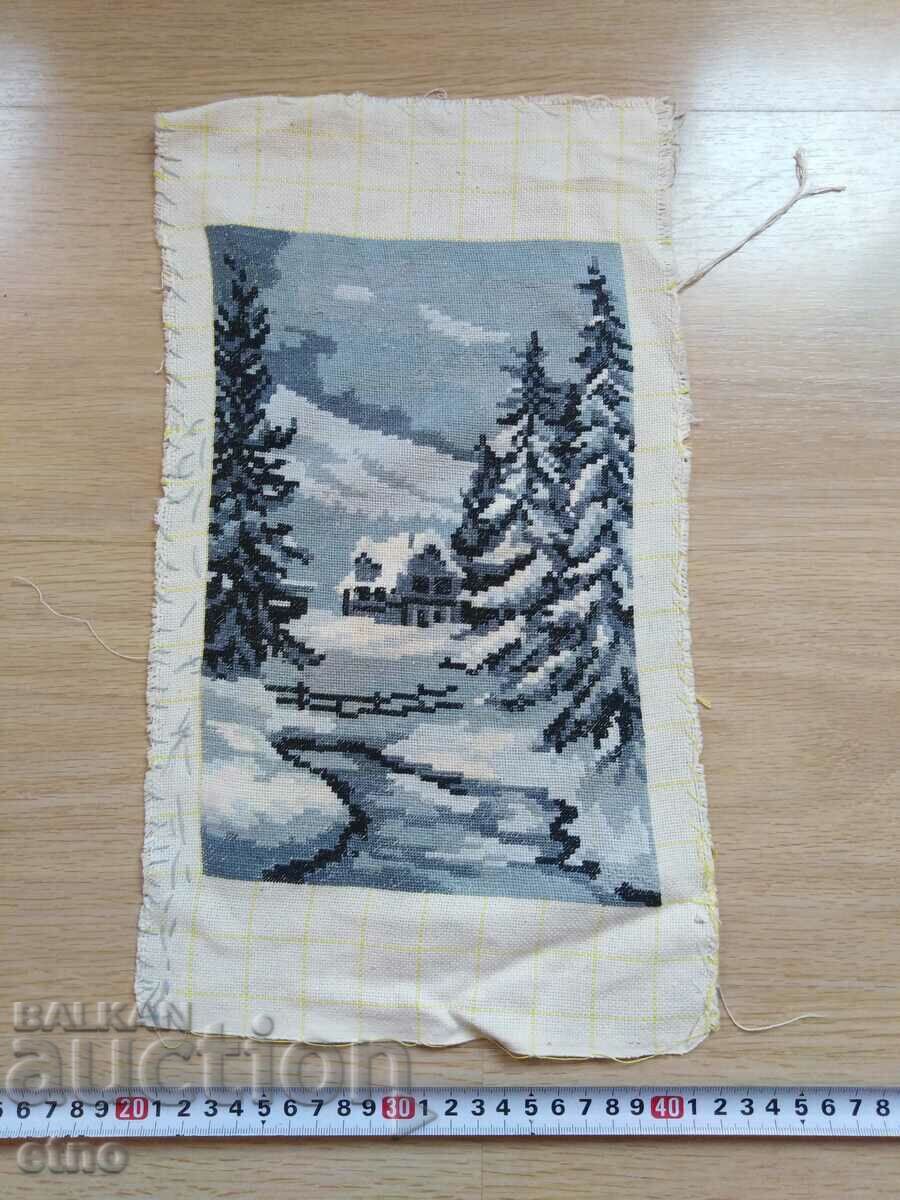 OLD TAPESTRY "WINTER IN THE FOREST" with price 40.00 BGN | € 20.45