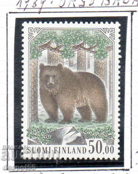 1989. Finland. Wildlife - brown bear.
