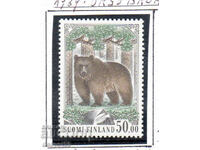 1989. Φινλανδία. Άγρια ζωή - καφέ αρκούδα.