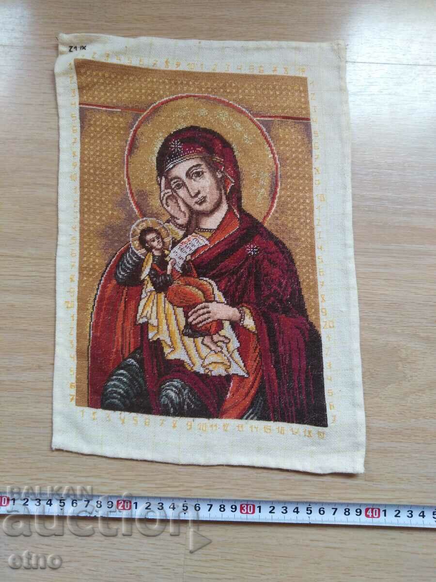 OLD TAPESTRY, ICON "VIRGIN MARY WITH CHILD" with price 200.00 BGN | € 102.26 OLD TAPESTRY, ICON "VIRGIN MARY WITH CHILD" with price 200.00 BGN | € 102.26