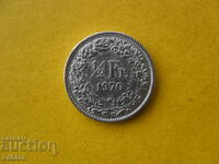 1/2 франка 1970 г. Швейцария