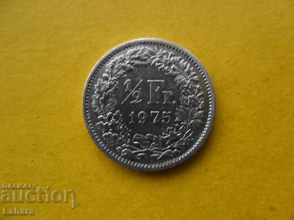 1/2 franc 1975 Elveția