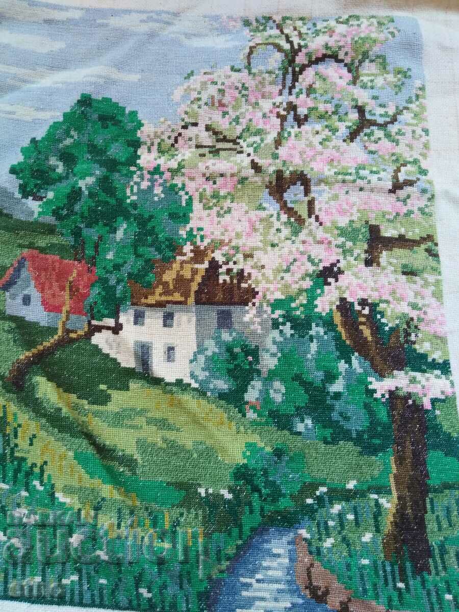 BEAUTIFUL OLD SPRING TAPESTRY