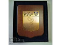 Placă EWF Federația Europeană de Haltere