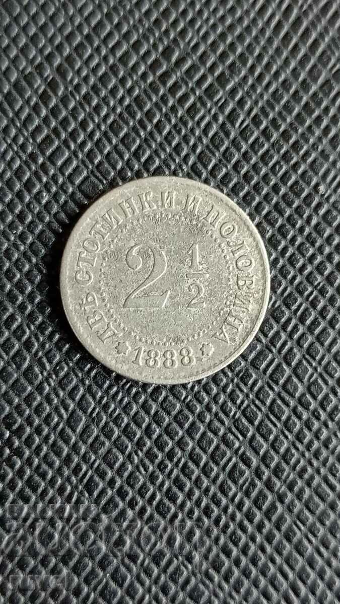 2,1/2 Centi 1888 2,1/2 Centi 1888
