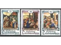 Timbre curate Crăciunul 1990 din Liechtenstein