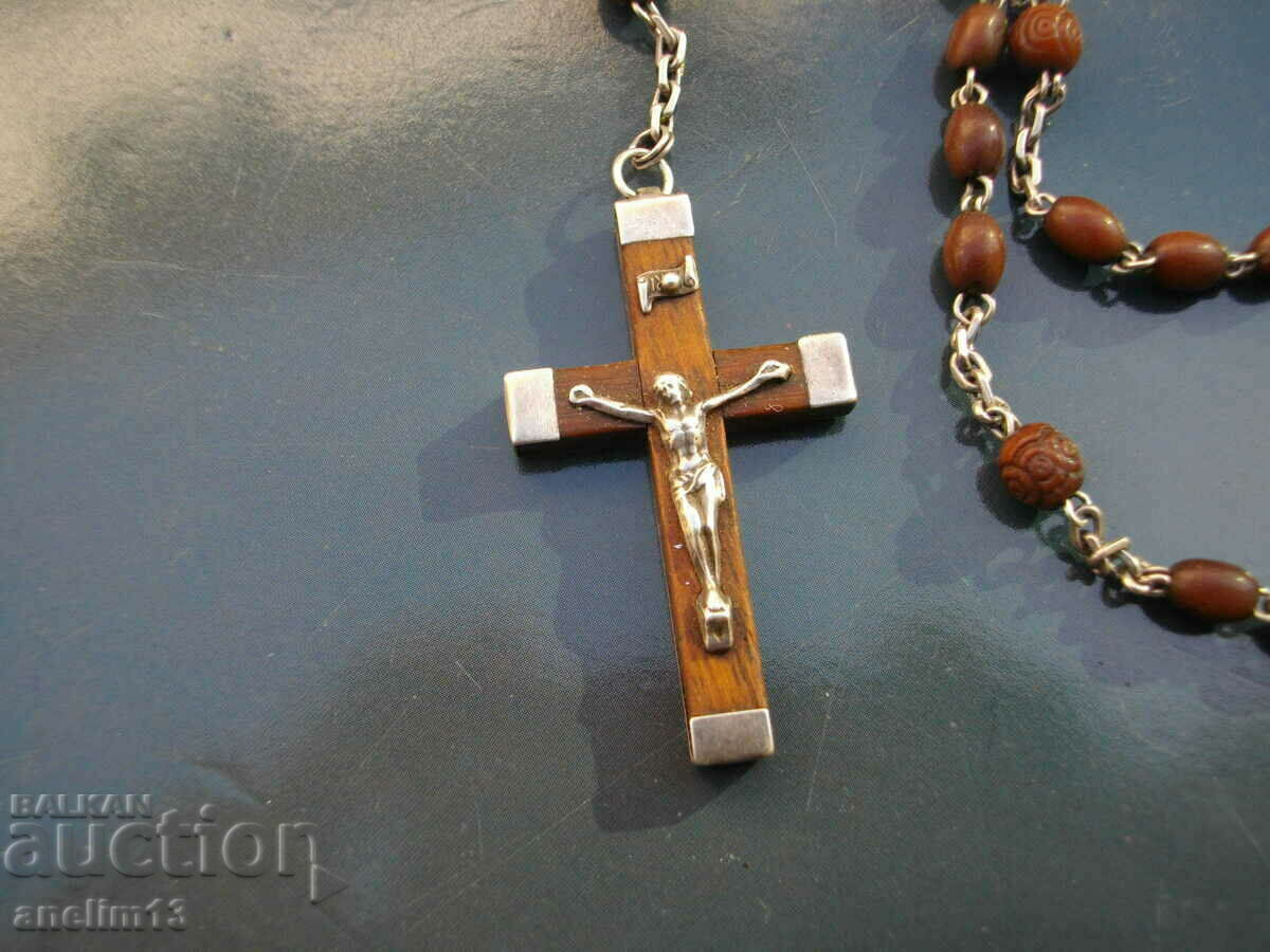 OLD PRAYER ROSARY WITH SILVER with price 40.00 BGN | € 20.45 OLD PRAYER ROSARY WITH SILVER with price 40.00 BGN | € 20.45