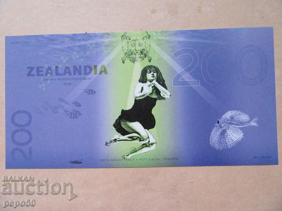 COLLECTOR'S BANKNOTE - ZEALAND - 2018 with price 15.00 BGN | € 7.67 COLLECTOR'S BANKNOTE - ZEALAND - 2018 with price 15.00 BGN | € 7.67
