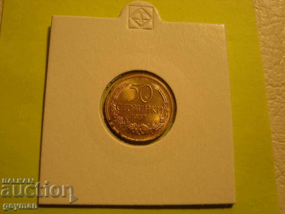 50 de cenți 1937 - Monedă de calitate - Din colecție