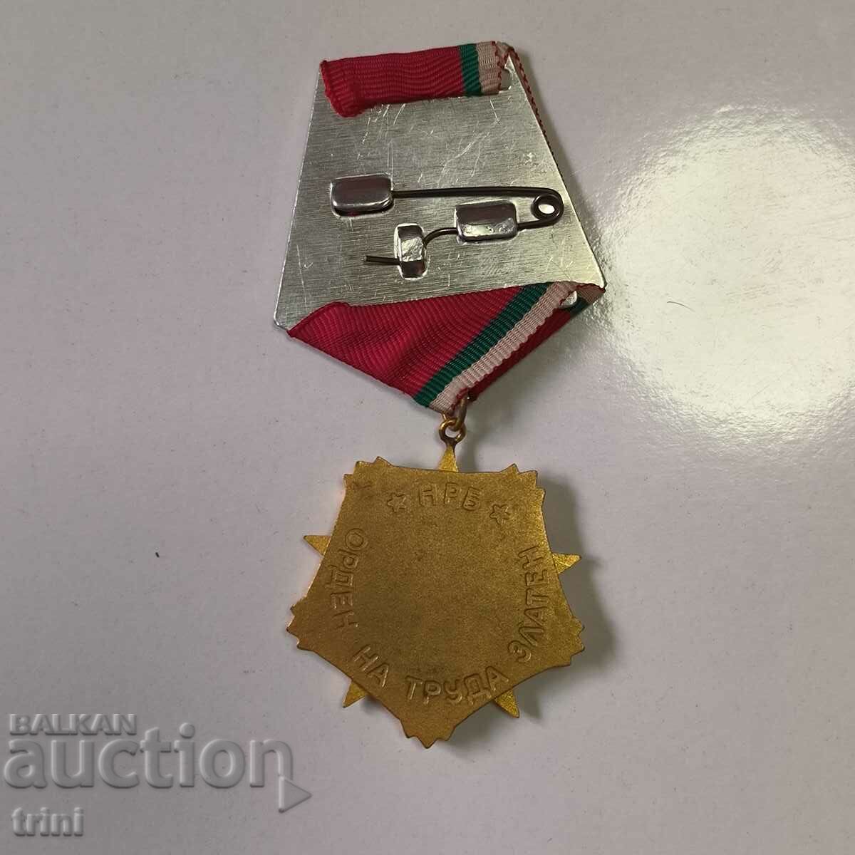 Order of Labor 1977 1st degree - gold with price 50.00 BGN | € 25.56 Order of Labor 1977 1st degree - gold with price 50.00 BGN | € 25.56