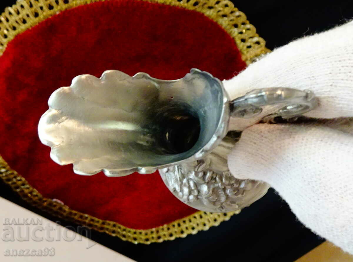 Italian pewter jug, Baroque, marked - 5 Italian pewter jug, Baroque, marked - 5