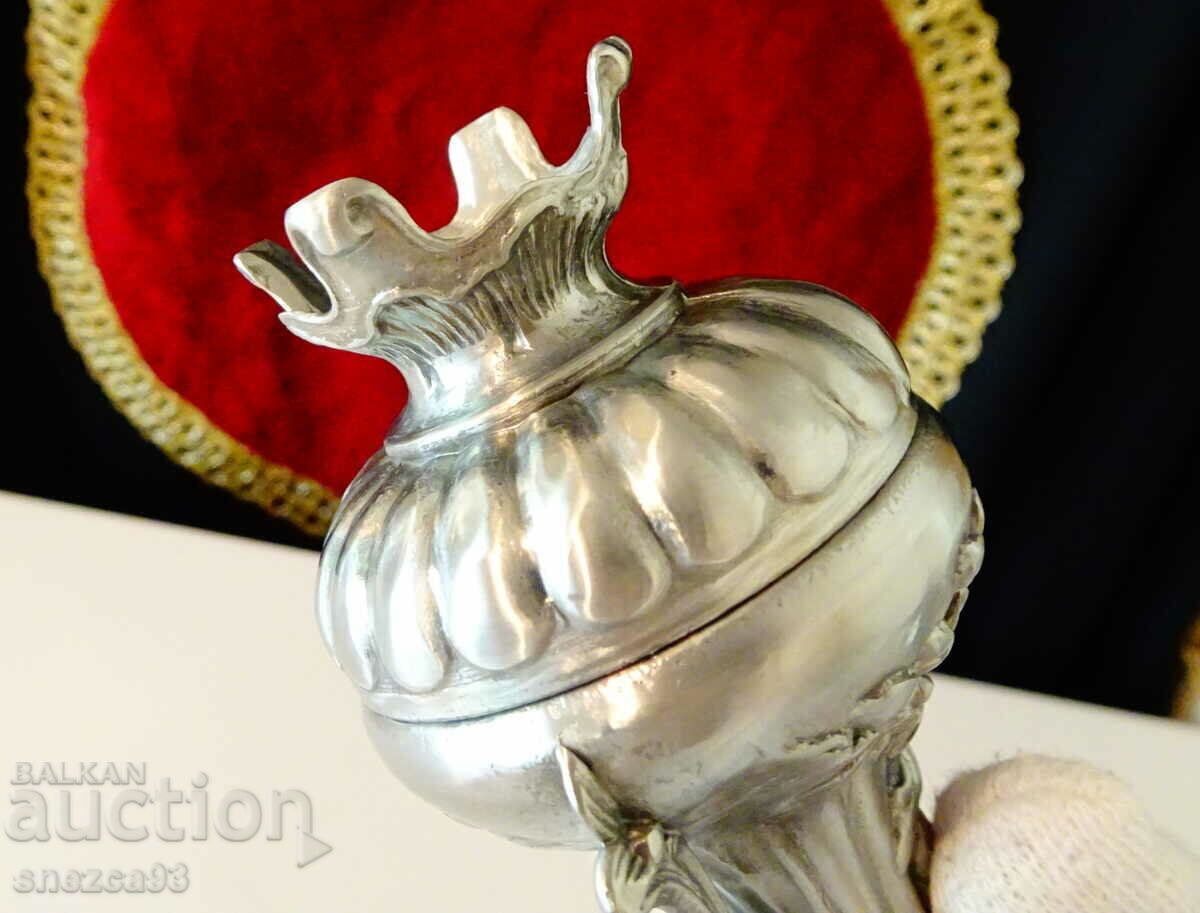 Italian pewter jug, Baroque, marked - 6 Italian pewter jug, Baroque, marked - 6