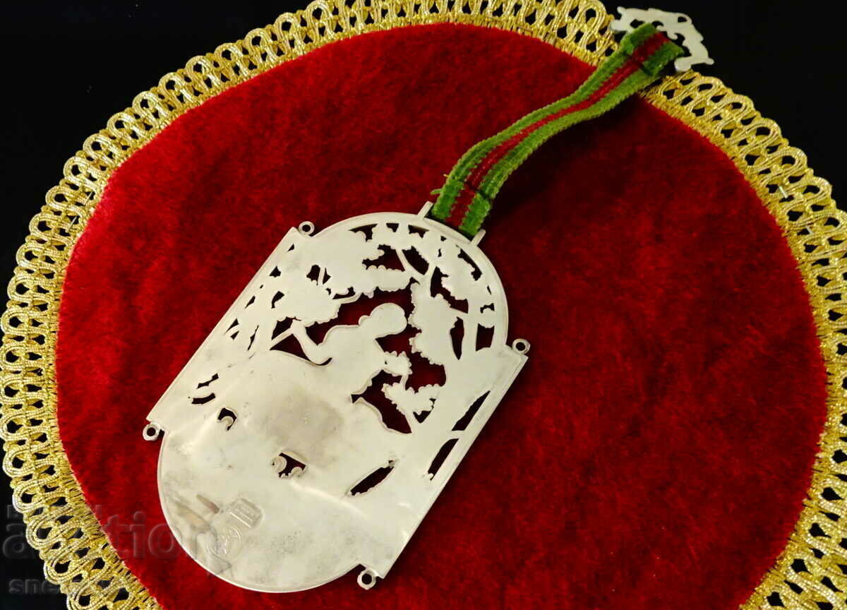 Plaque, panel, tin picture Spring, Motherhood. - 6