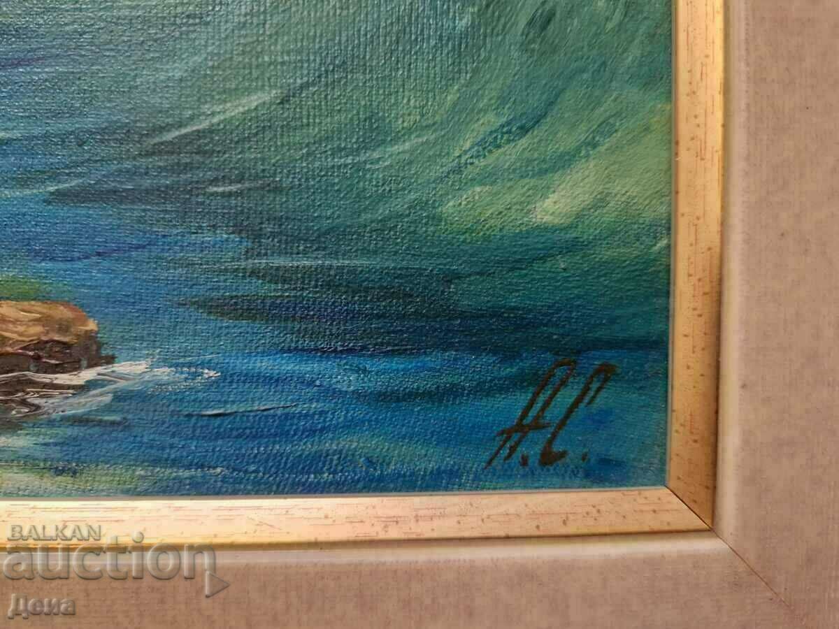 Licitație Frumos pictură în ulei Licitație Frumos pictură în ulei