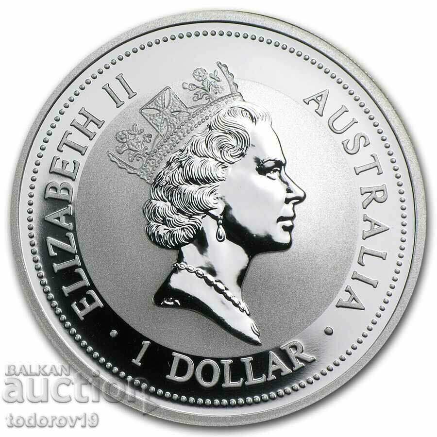 1 oz Silver Australian KOOKABURA 1995 με τιμή 156.99 BGN | € 80.27