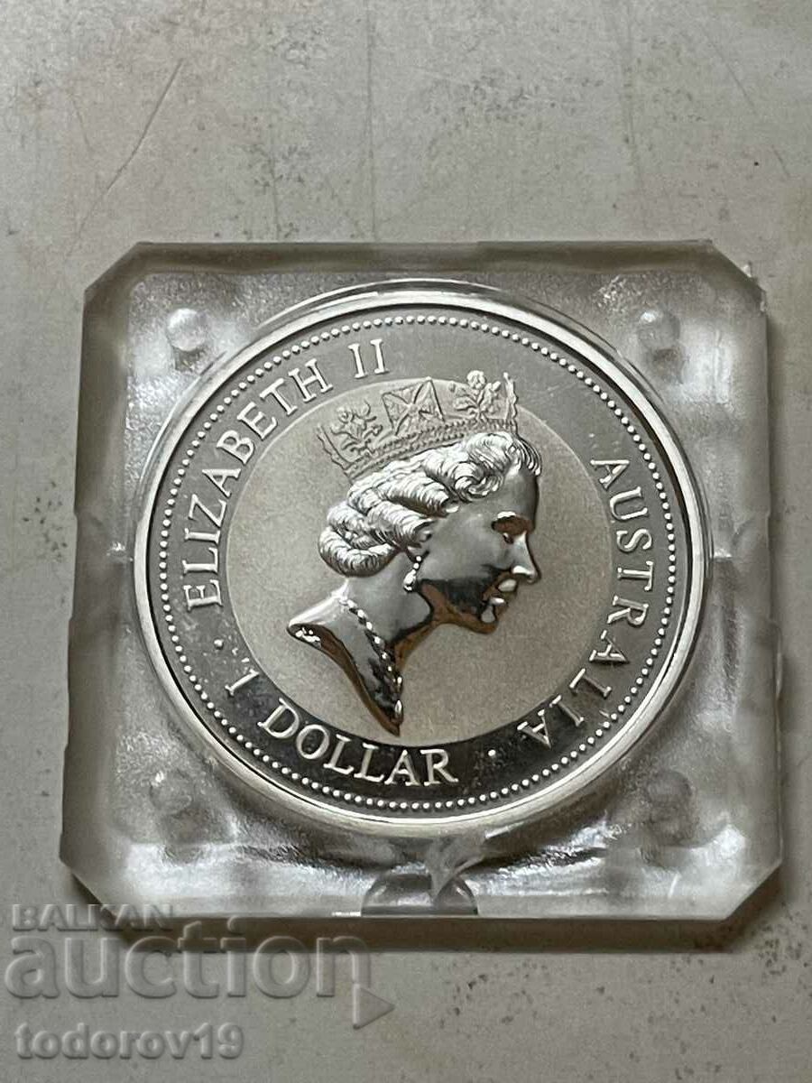 Παράδοση 1 oz Silver Australian KOOKABURA 1995