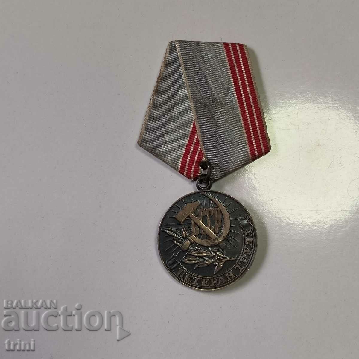 Medal "Veteran of Labor" (1974) - large bearer