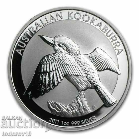 1 oz Silver Australian KUKABURA 2011 1 oz Silver Australian KUKABURA 2011