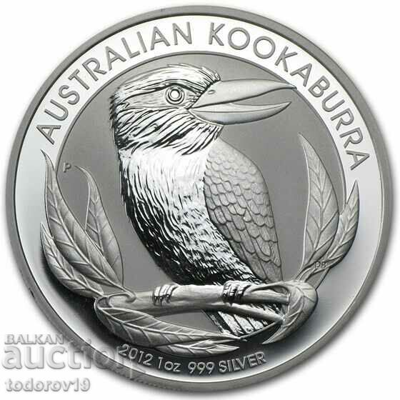 1 oz Silver Australian KOOKABURA 2012