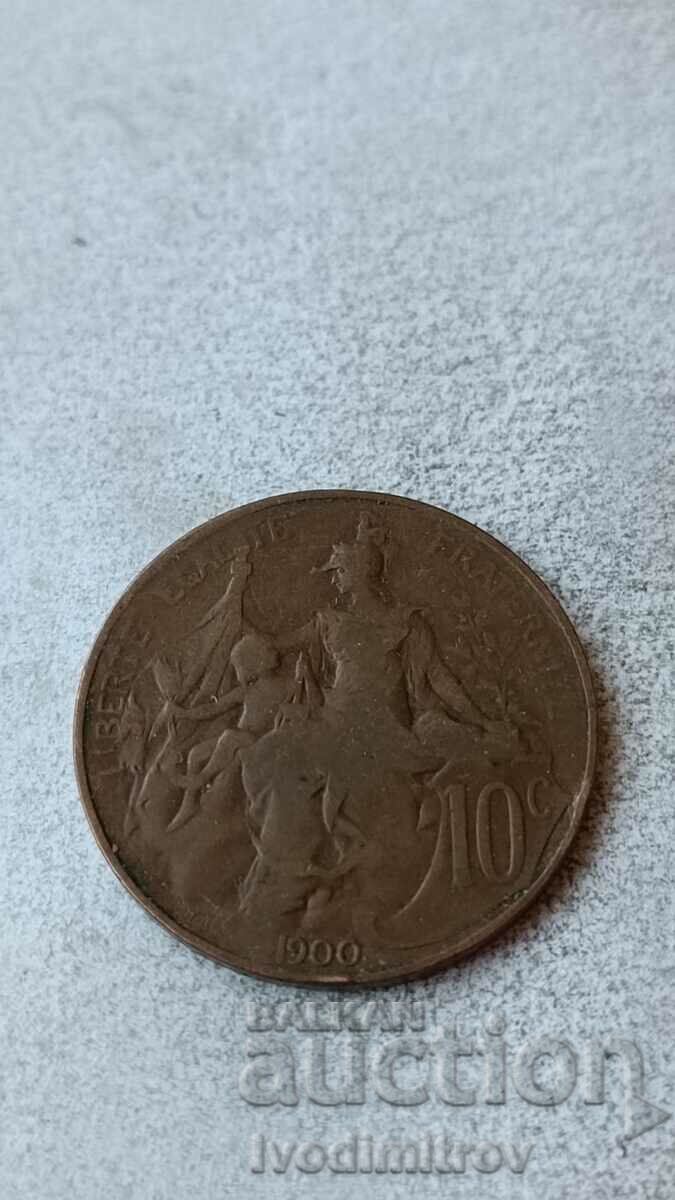 Franta 10 centimes 1900