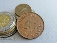Монета - Австралия - 1 пени | 1950г.