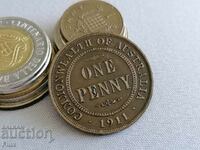 Монета - Австралия - 1 пени | 1911г.
