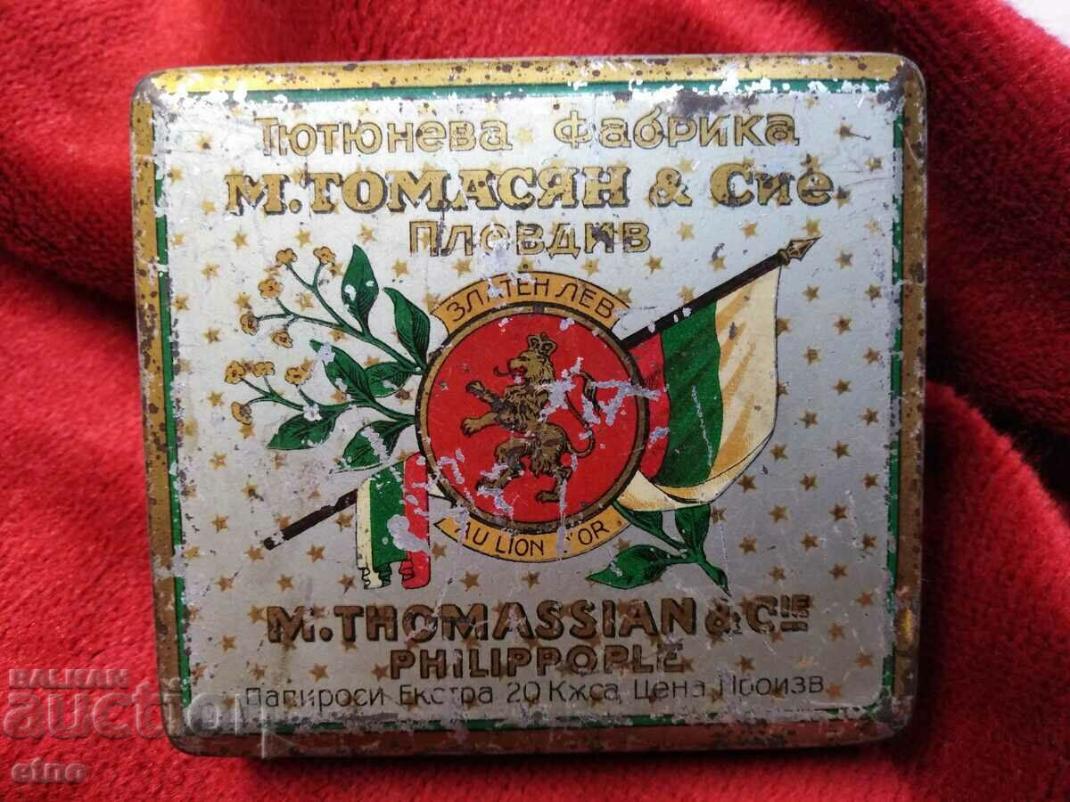 1907 ROYAL TOBACCO "M.TOMASYAN" cigarettes, tobacco, BOX
