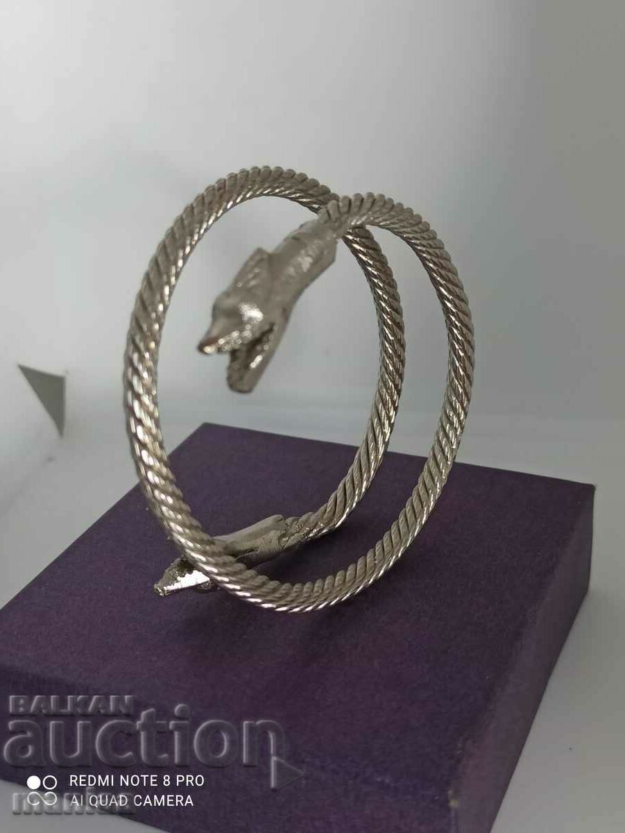Beautiful silver plated Snake bracelet