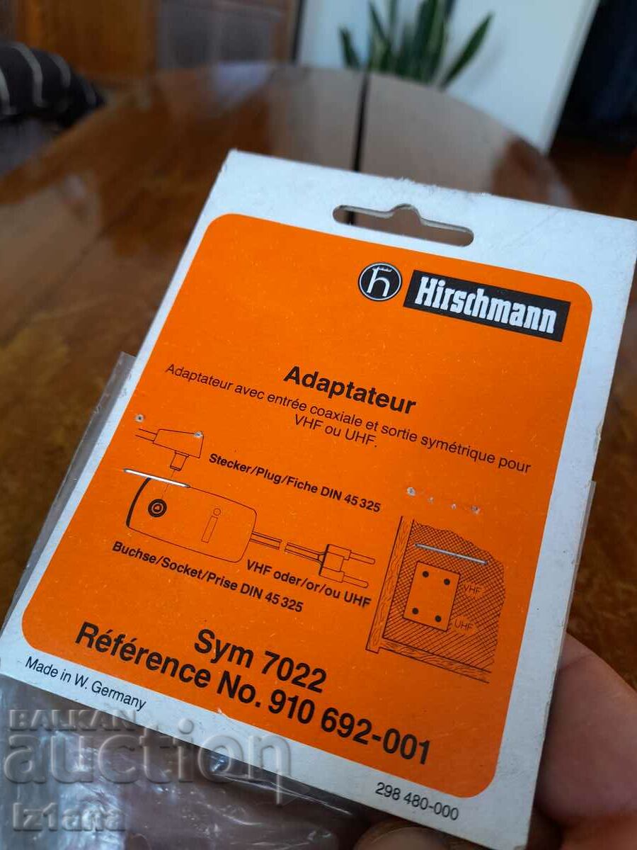 Old Hirschman antenna adapter - 5