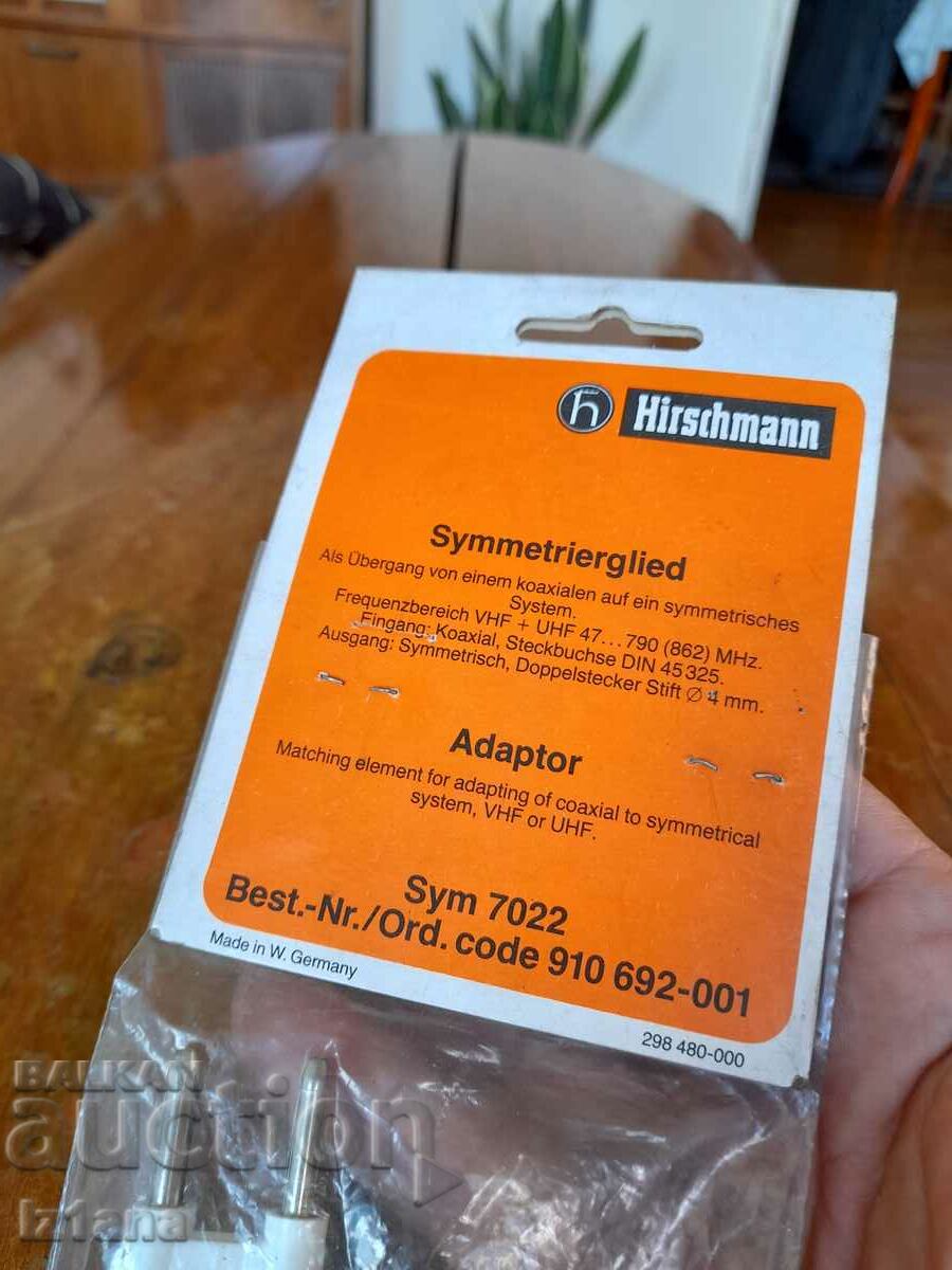 Old Hirschman antenna adapter - 6