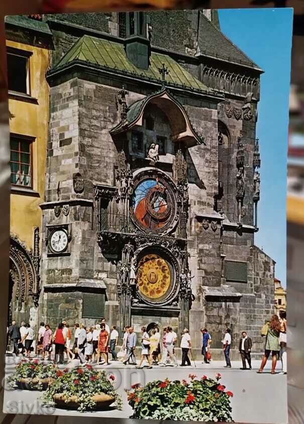 Prague clock card