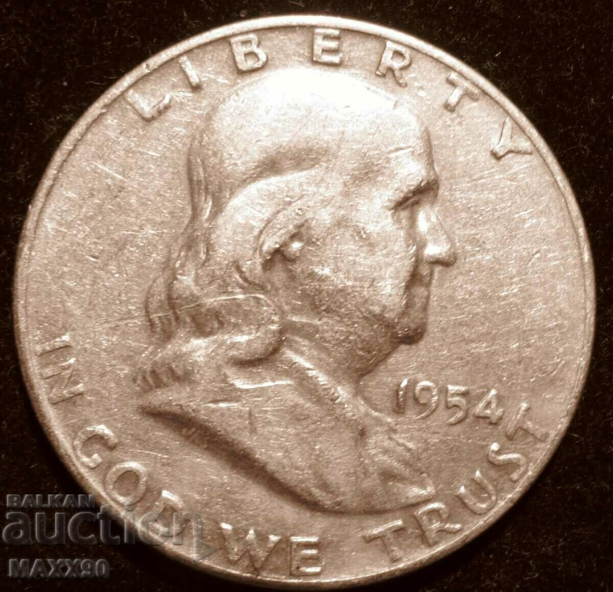 Auction  Half Dollar 1954