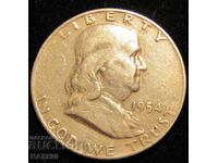 Half Dollar 1954 г