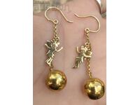 Silver Plated Jools Brand Earrings with Balls and Fairy