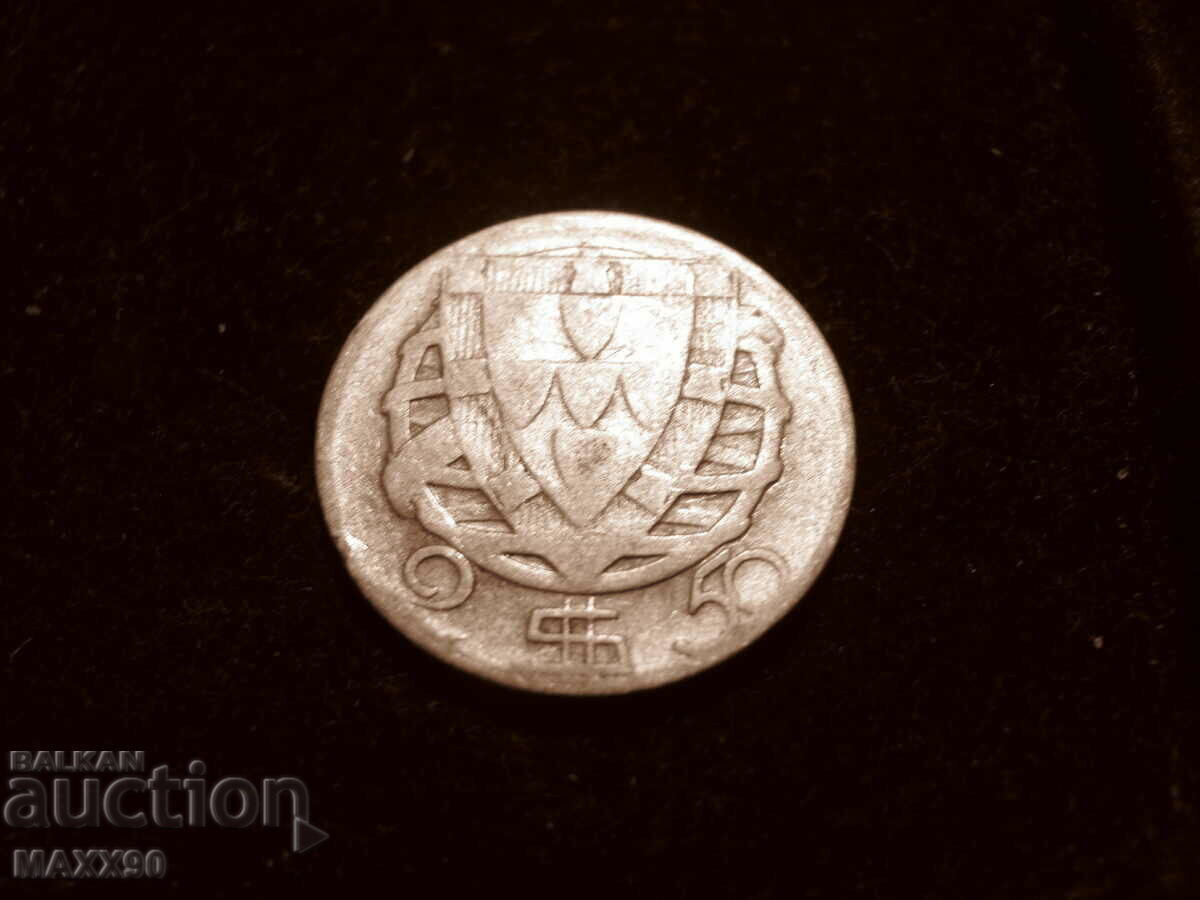 Portugalia 5 escudo 1943, argint - 5