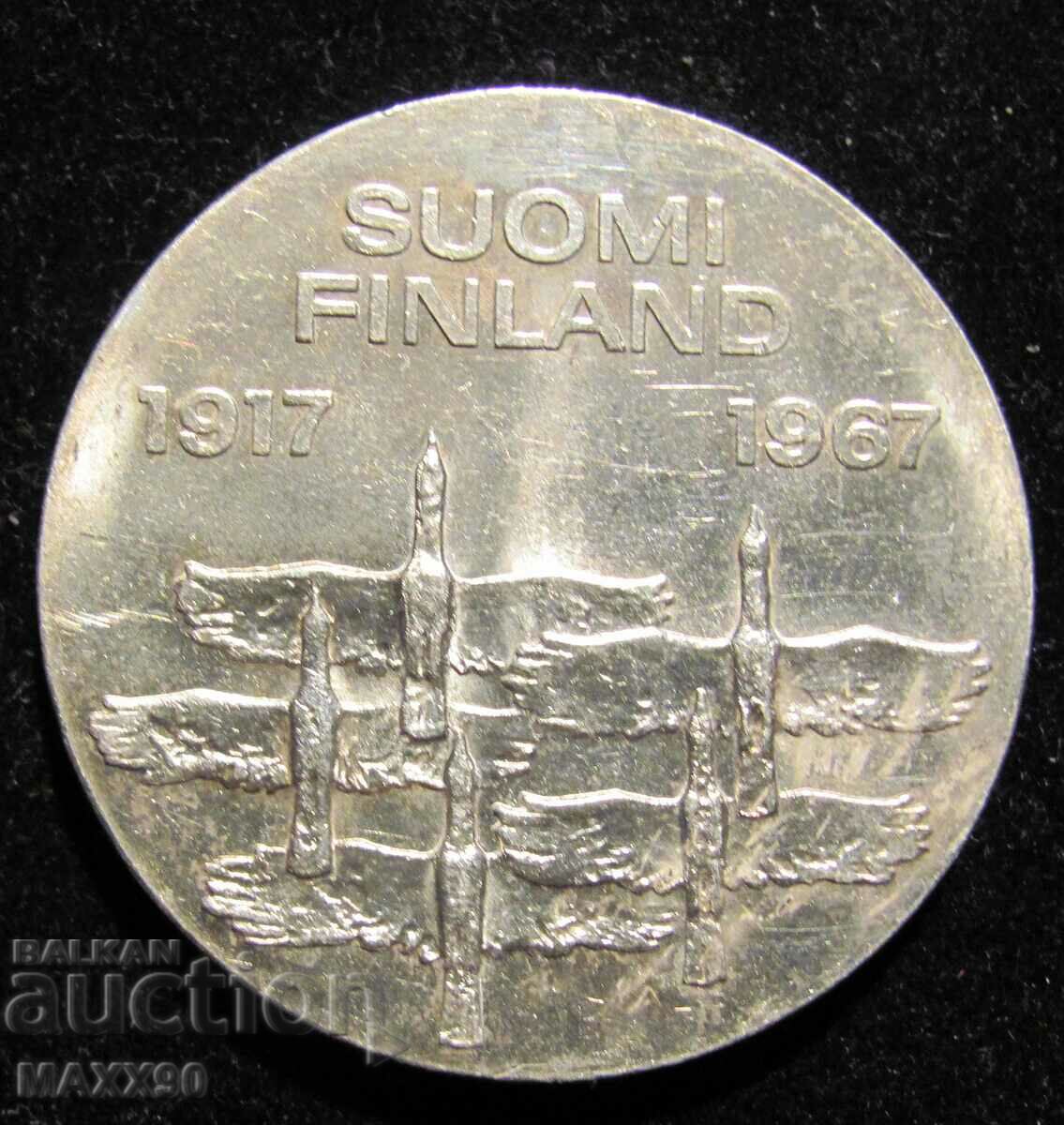 Φινλανδία 50 χρόνια ανεξαρτησίας, ασημένια 10 γραμματόσημα