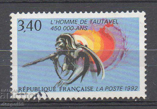 1992. Franţa. Omul Tautavel - Omul antic.
