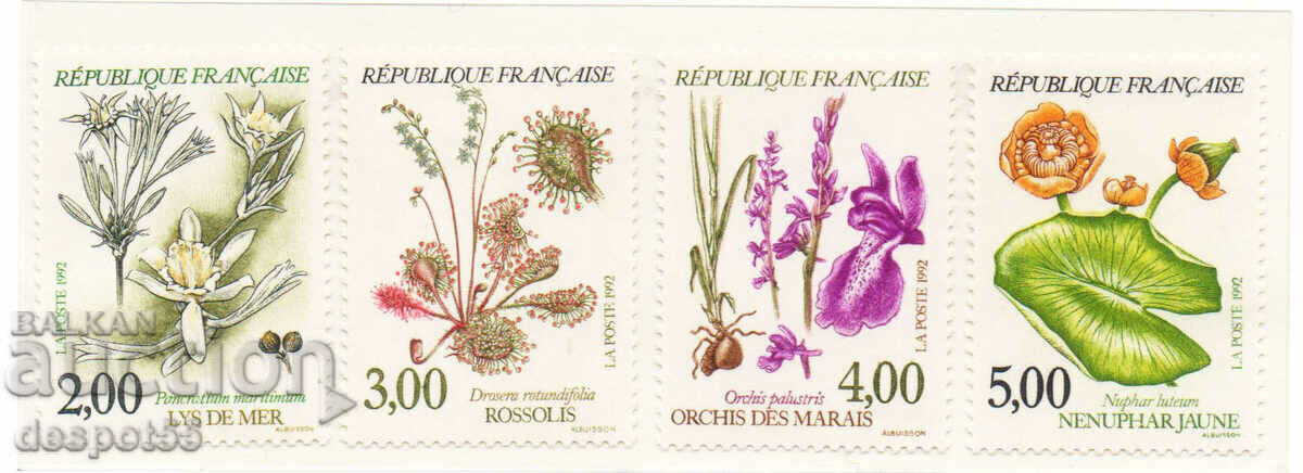 1992. Γαλλία. Λουλούδια.