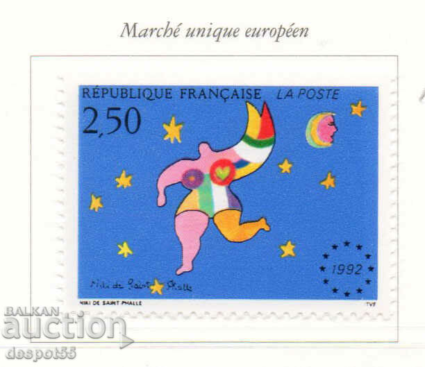 1992. Franţa. piaţa unică europeană.