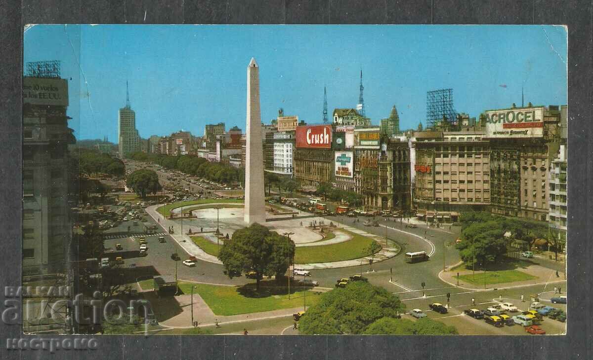 traveled Post card Buenos Aires - Argentina  - A 933