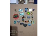 LOT OF BADGES 22 COUNT MISCELLANEOUS