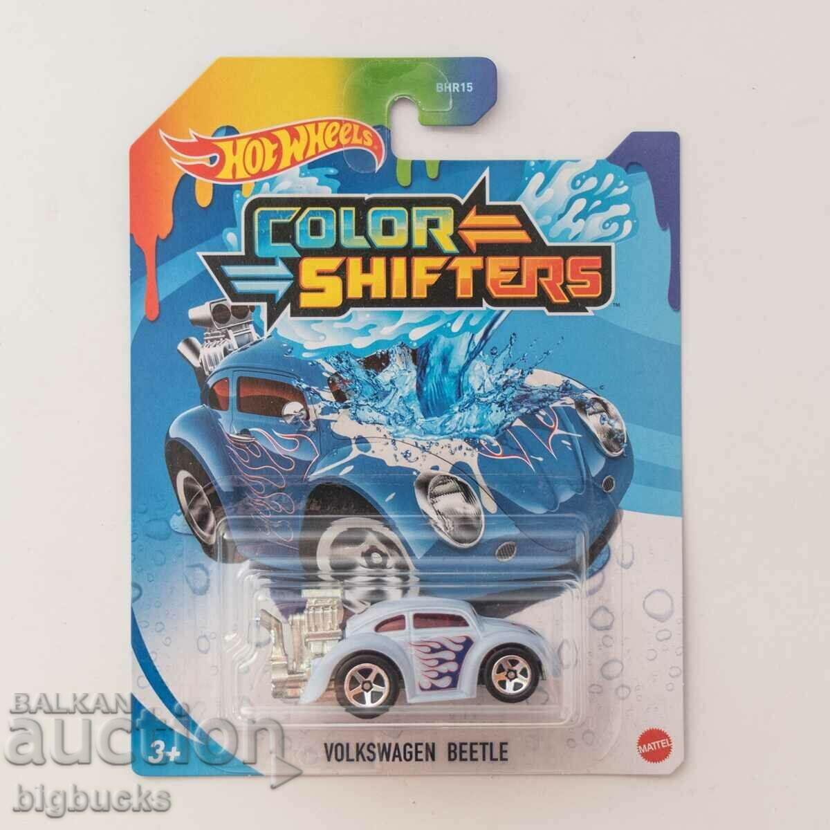 Hot Wheels Color Shifters VW Beetle Tooned car 1:64