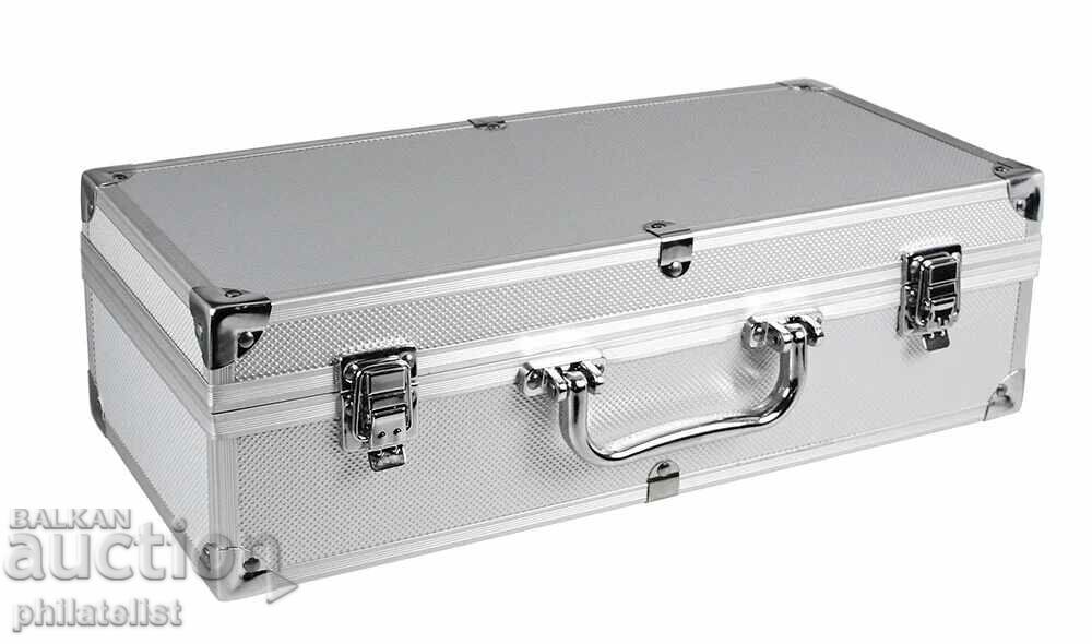 SAFE - Aluminum case for 50 certified coins with price 98.00 BGN | € 50.11