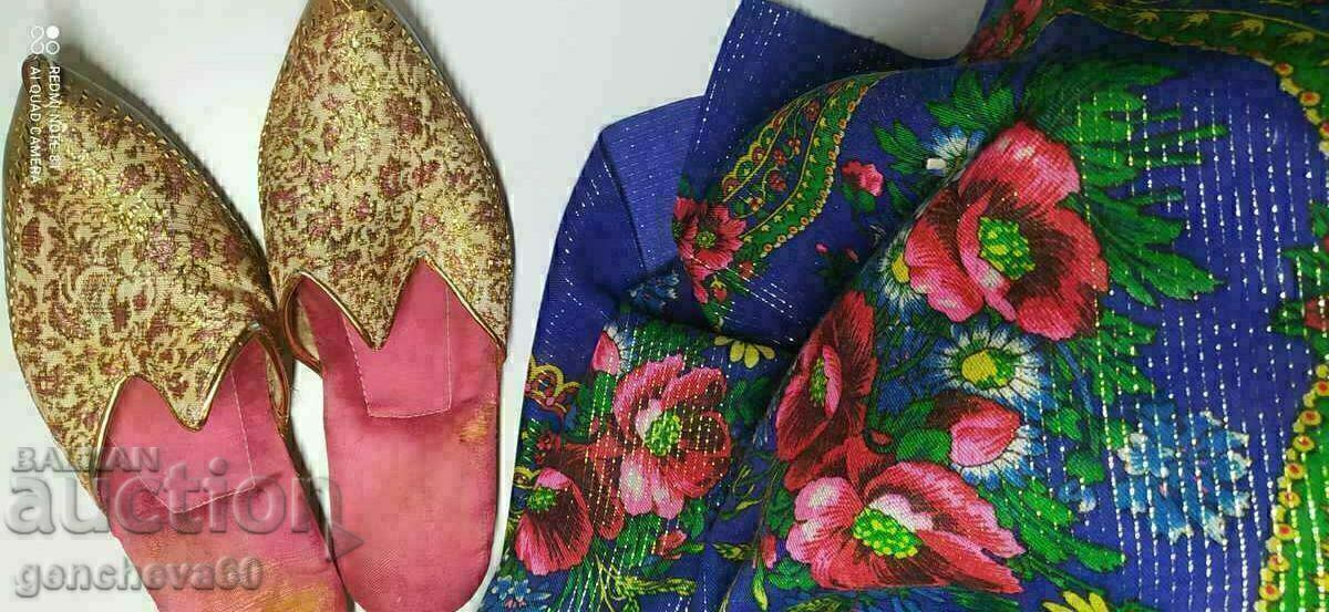 Pantoful retro și batic pentru costumul popular - 6