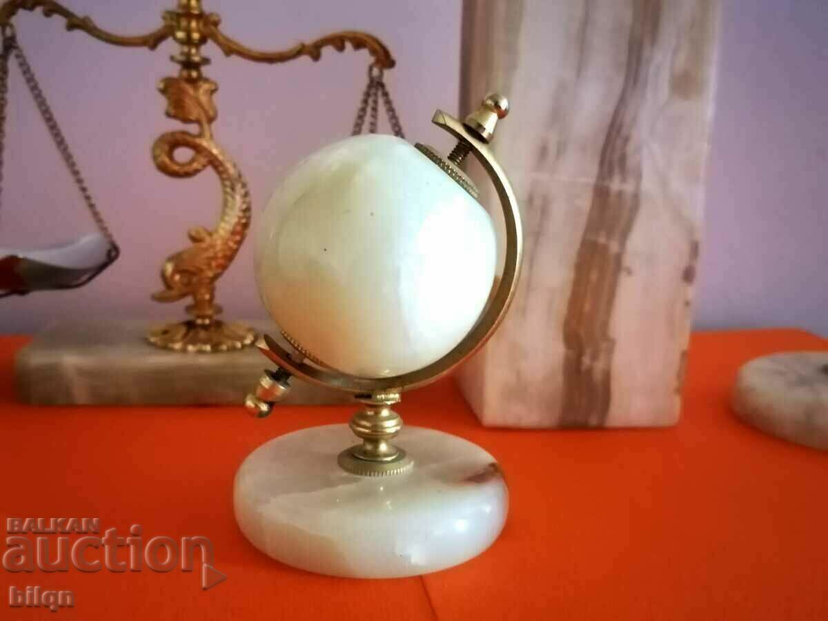 Uniquely Beautiful Onyx And Gilt Collector's Set - 5