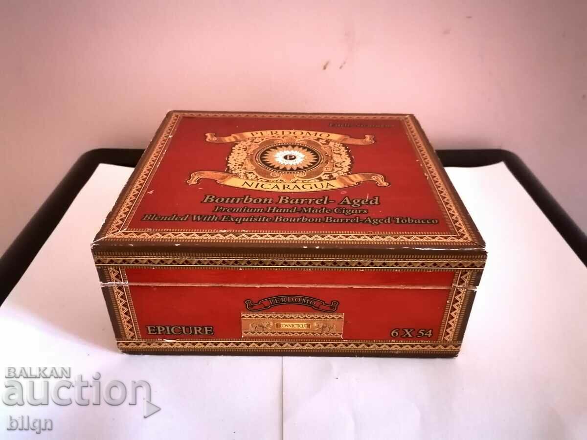 Rare Collectible Wooden Cigar Box