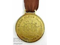 Μετάλλιο Τουρκίας-Βαλκανικό πρωτάθλημα-Στίβος-Άγκυρα-1988