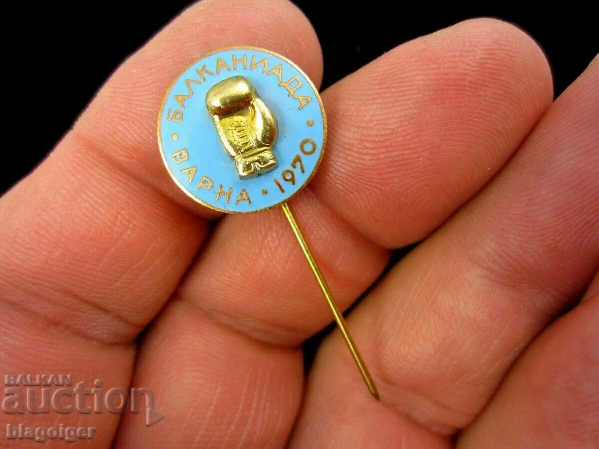 Auction Old badge-1970-Balkaniad in Box-Varna-Email Auction Old badge-1970-Balkaniad in Box-Varna-Email