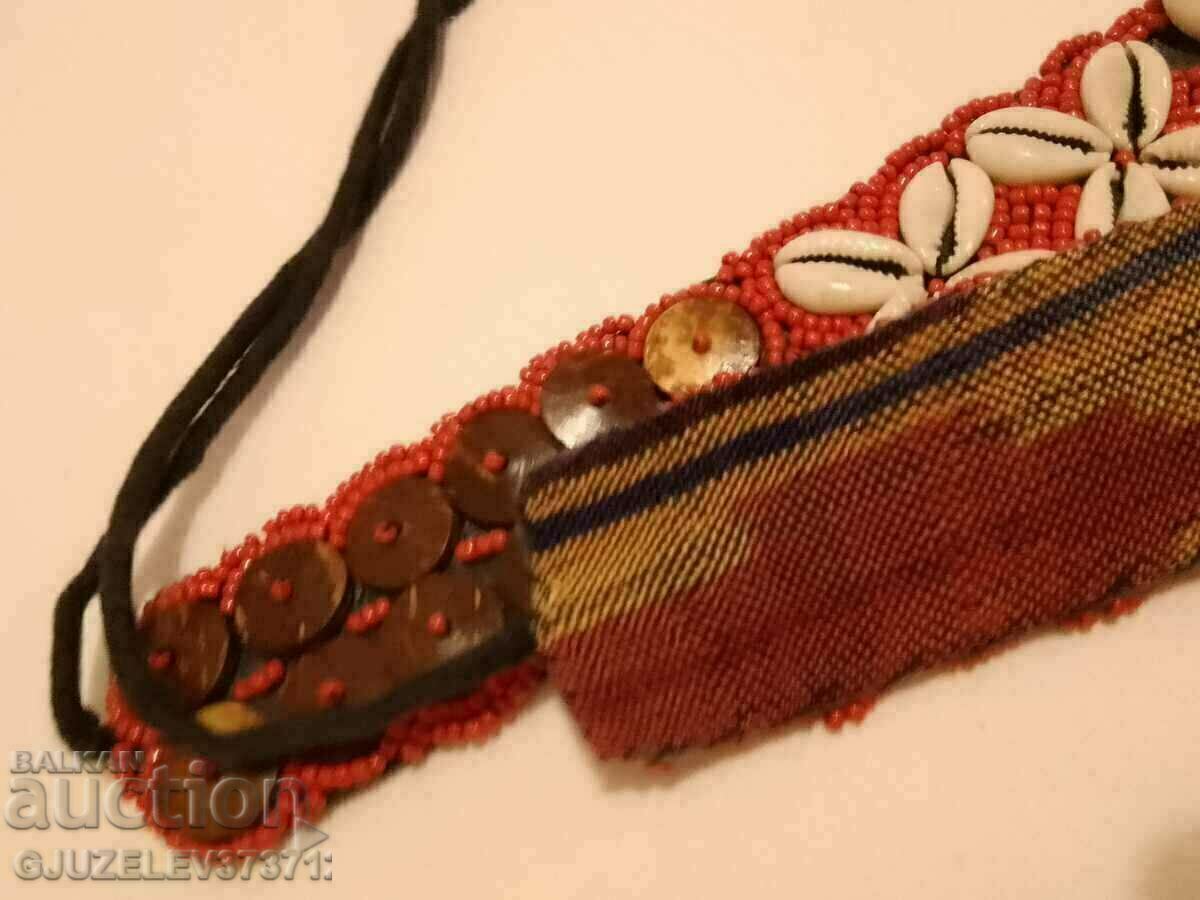 Old belt with beads, shells, fashion accessory from Tibet with price 99.00 BGN | € 50.62 Old belt with beads, shells, fashion accessory from Tibet with price 99.00 BGN | € 50.62