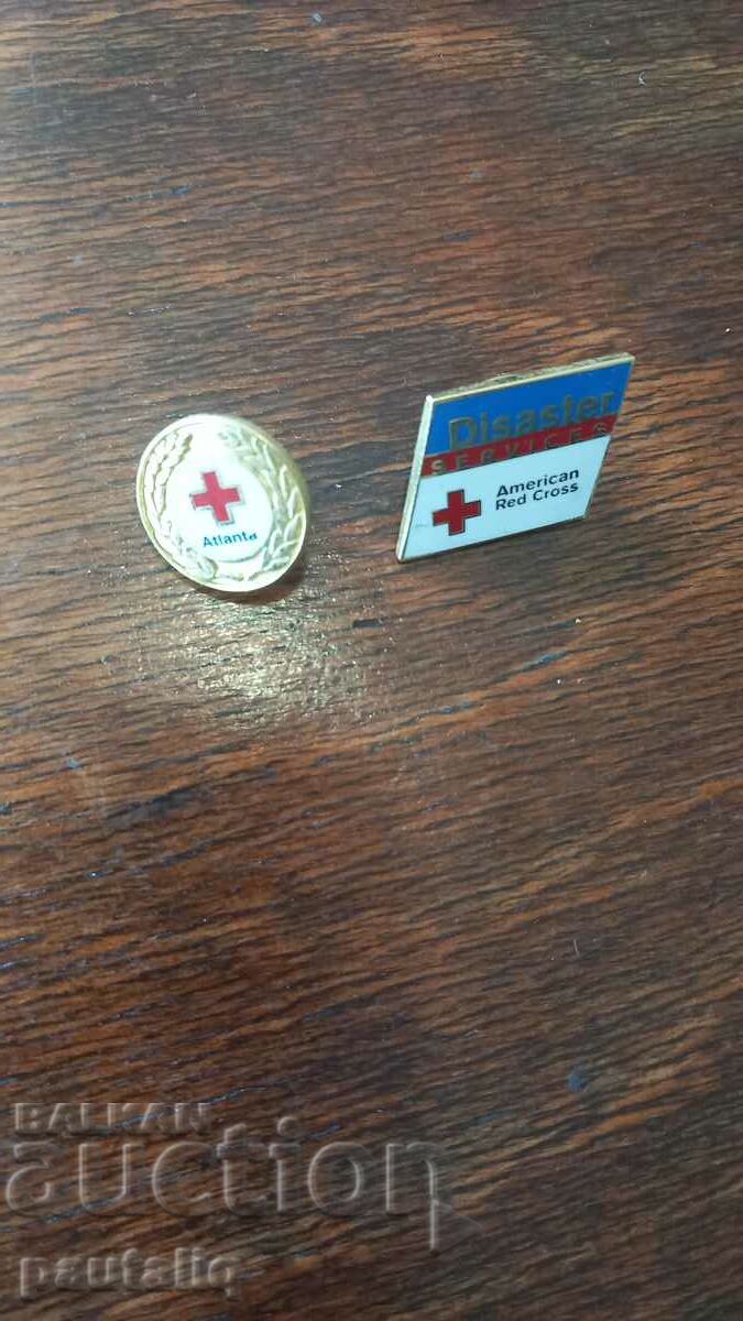 LOT OF USA RED CROSS BADGES